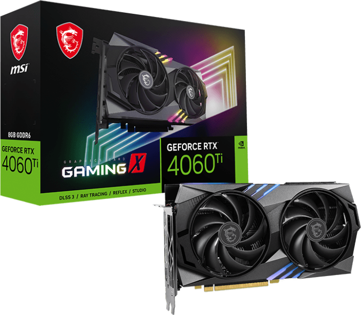 Tarjeta de Video MSI GeForce RTX 4060 Ti GAMING X 8G