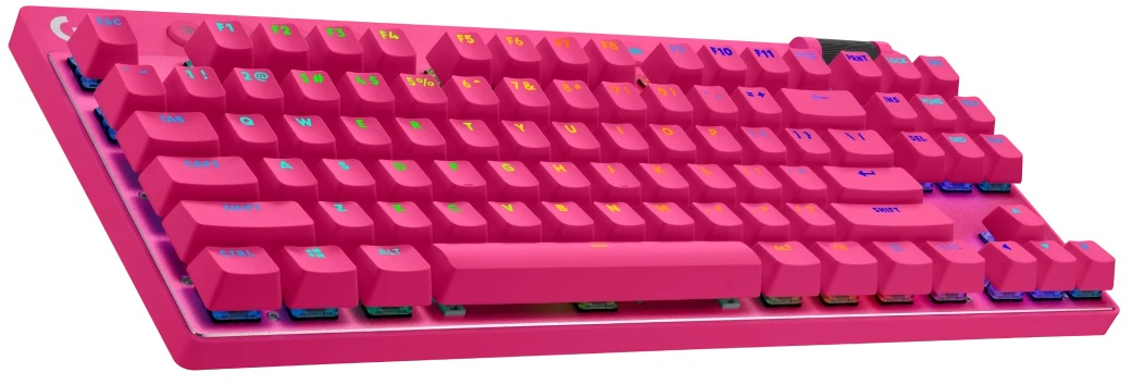 Teclado – Logitech PRO X TKL Lightspeed – Pink English Tactile (920-012154)