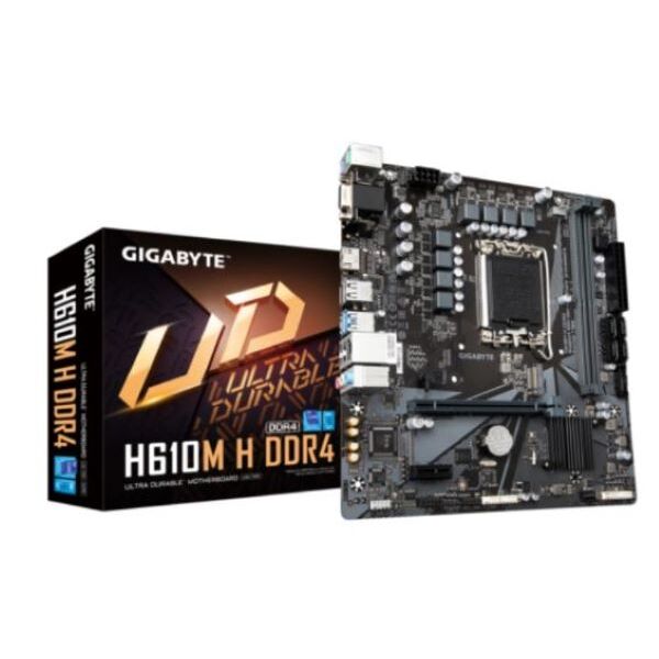 M/B s1700 (Intel) – Gigabyte H610M H DDR4 – 2x DDR4 – Micro ATX (H610M H DDR4 G12)