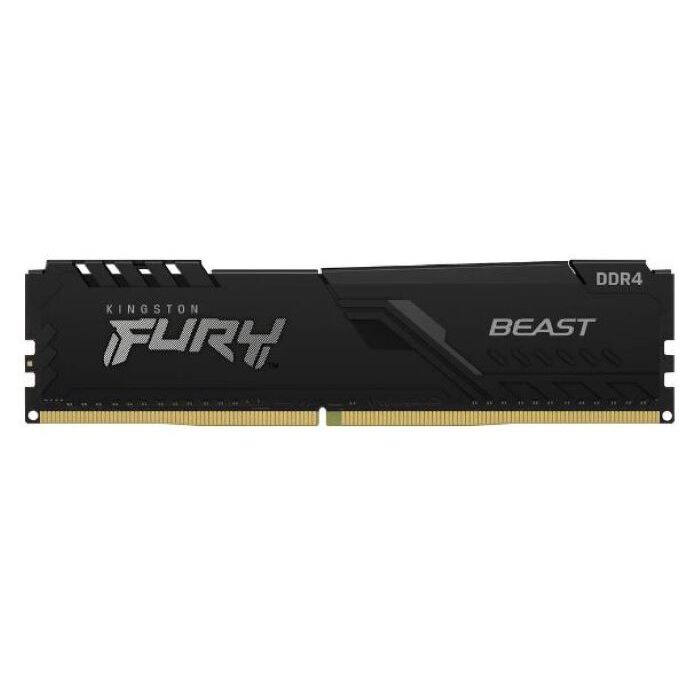 DIMM 8 GB – Kingston Fury Beast – DDR4 288 contactos – 3733 MHz – CL19 – no ECC – negro