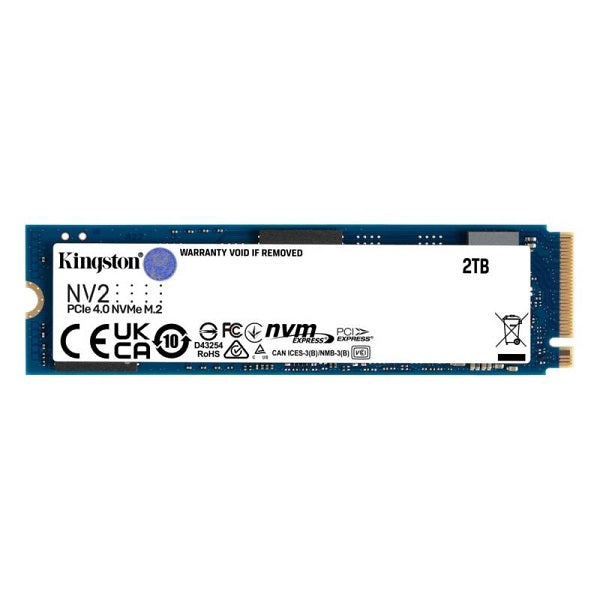 SSD 2 TB Interno – Kingston NV2 – M.2 2280 – PCIe 4.0 x4 NVMe (SNV2S/2000G)