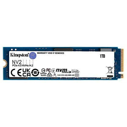 SSD 1 TB Interno – Kingston NV2 – M.2 2280 – PCIe 4.0 x4 NVMe (SNV2S/1000G)