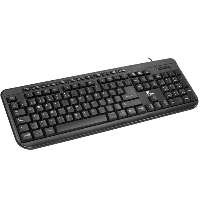 Xtech – Keyboard – Wired – Spanish – USB – Black – Standard XTK-092S