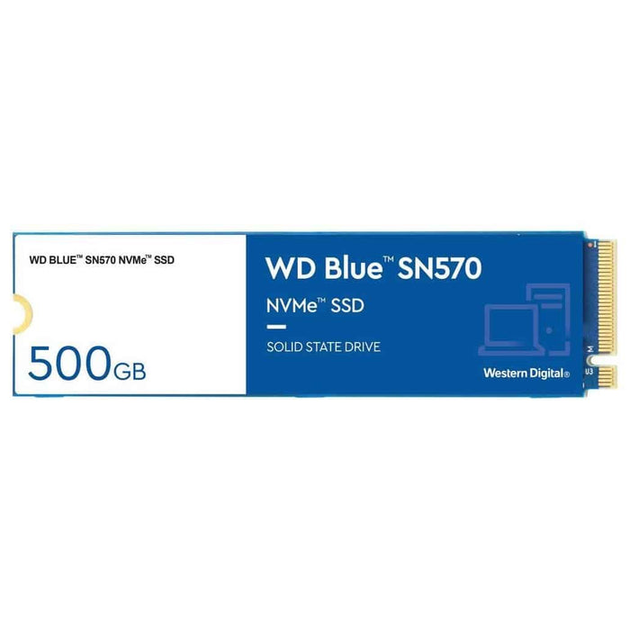 SSD 500 GB Interno – WD Blue SN570 NVMe M.2 2280 – PCI Express 3.0 X4 (NVMe)