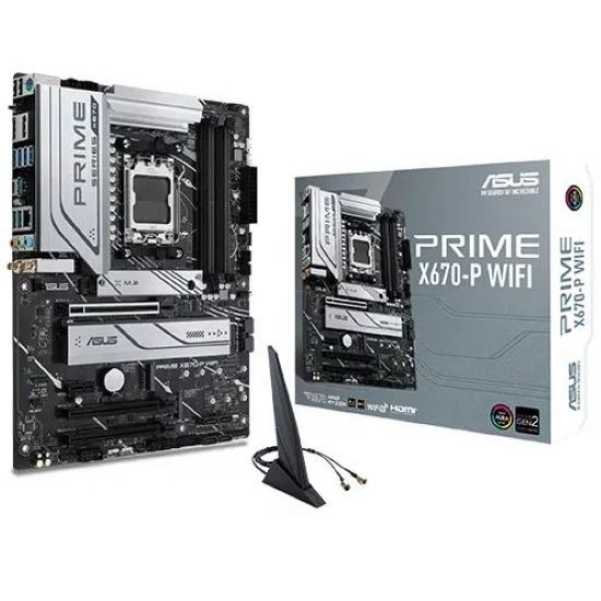 M/B sAM5 (AMD) – ASUS PRIME X670-P WIFI – 4x DDR5 – ATX