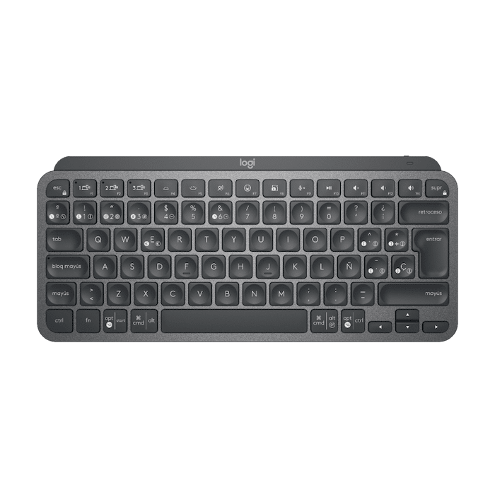 Teclado – Logitech MX Keys Mini Ergonomic Design Inalámbrico – Español – Graphite (920-010476)