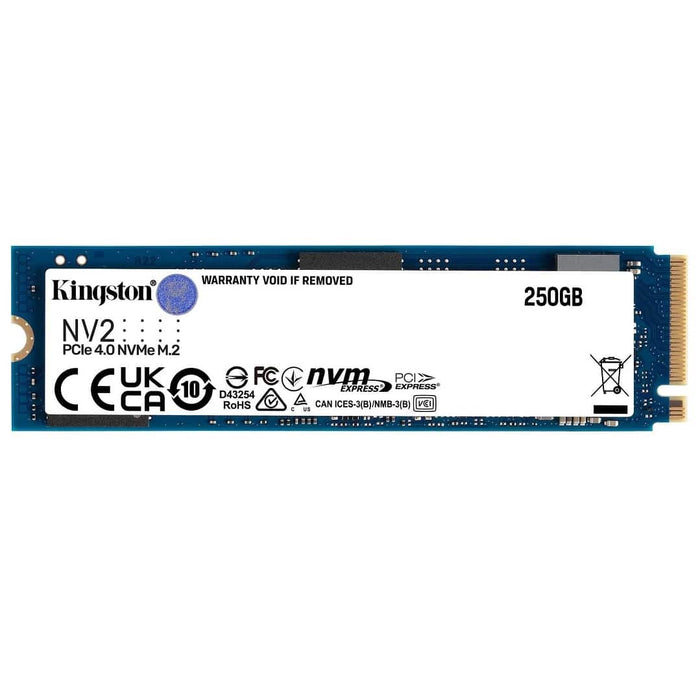 SSD 250 GB Interno – Kingston NV2 -M.2 2280 – PCIe 4.0 x4 NVMe (SNV2S/250G)