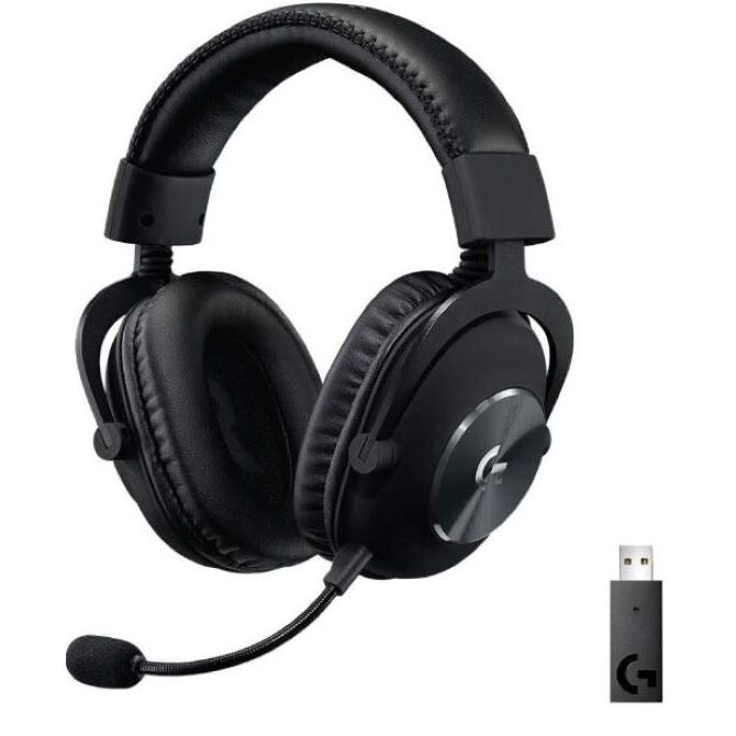 Audifonos Gamer On-Ear – Logitech G Pro X  LigthSpeed 7.1 inalámbrico Black (981-000906)