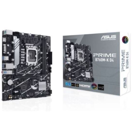 M/B s1700 (Intel) – ASUS PRIME B760M-K D4 – 2x DDR4 – Micro ATX