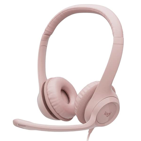 Audifonos On-Ear – Logitech H390 USB Pink (981-001280)