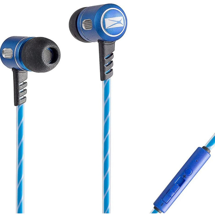 IN EAR METAL WIRED EARPHONE BLUE